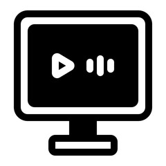 Computer Glyph Icon