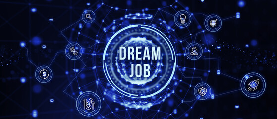 Dream job concept. 3d illustration