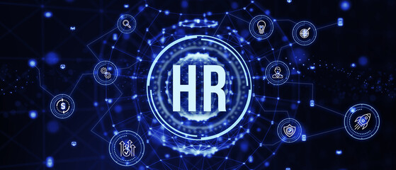Business, Technology, Internet and network concept. Human Resources HR management concept. 3d illustration