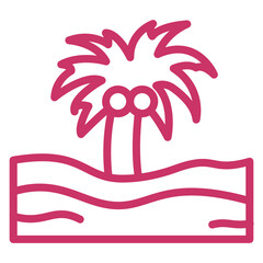 Palm Trees Icon Style