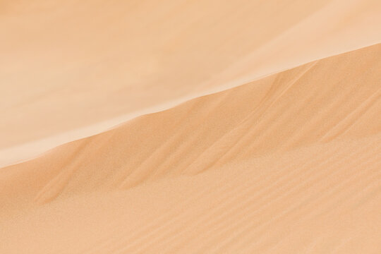 Sand texture in Rub Al Khali desert (Empty Quarter) in Oman