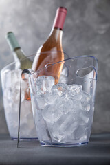 Ice bucket for wine in the kitchen