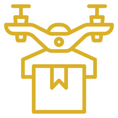 Drone Delivery Icon Style
