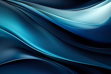 Fond d'écran d'une vague bleue design. Wallpaper of a blue wave design. - obrazy, fototapety, plakaty