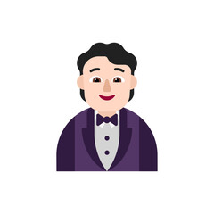Person in Tuxedo: Light Skin Tone