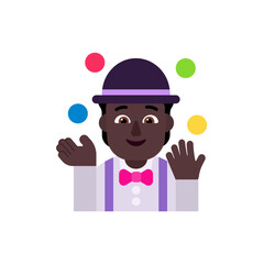 Person Juggling: Dark Skin Tone