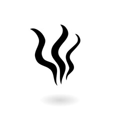 Aroma or smell puff vector icon