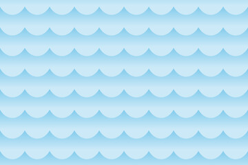 Nautical seamless pattern ocean waves.