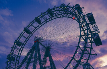 ferris wheel at night