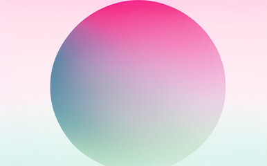 Abstract colorful circle gradient on a pink background