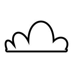 Toy cloud icon vector. Baby clouds illustration sign. Cloud symbol or logo.