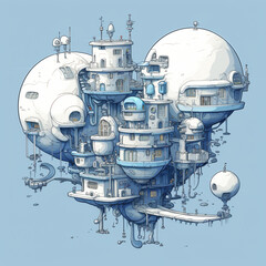 shuttle isolated on white