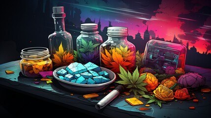 anti drug day June 26 3D Generative AI