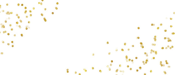 Gold Foil Gold glitter. Golden sparkle confetti. Shiny glittering dust.Suitable for backdrop, banner, wallpaper.