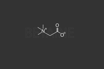 Betaine molecular skeletal chemical formula