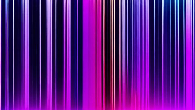 A purple and pink striped image with a glitch effect