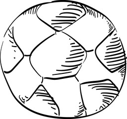 football handdrawn illustration