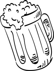beer handdrawn illustration