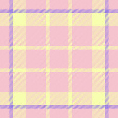Fabric plaid textile of pattern tartan seamless with a check background texture vector.