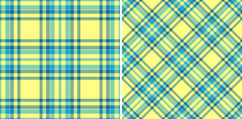 Background check plaid of texture textile tartan with a seamless fabric pattern vector.