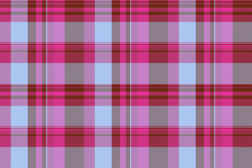 Seamless plaid fabric of background texture tartan with a vector pattern check textile.