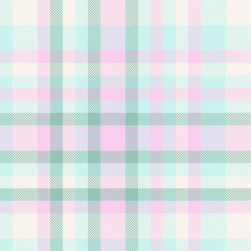 Background pattern texture of check textile fabric with a vector seamless plaid tartan.