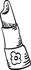 lipstick handdrawn illustration
