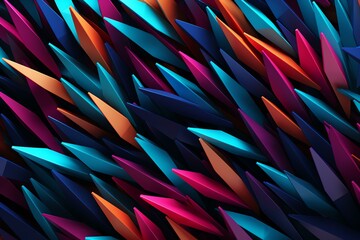 Arrows colorful 3d illustration pattern background