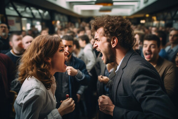 Quarrel between colleagues in a team due to poor management and lack of subordinations