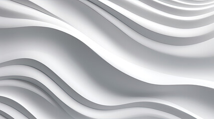 Obraz premium minimal abstract white background with smooth curve, flowing satin waves for backdrop design,Minimal Futuristic Technology Design as Geometric Urban Texture Wallpaper.