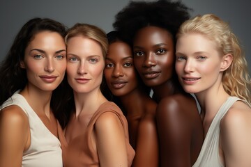 Obraz premium International Women Day. Close up diverse group of women.