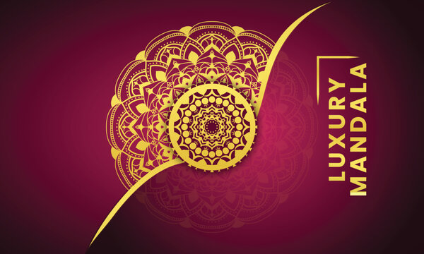 Luxury ornamental mandala background premium vector, Luxury mandala background with golden arabesque pattern east style.
