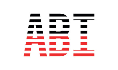 ABI three initial letter iconic line negative space minimal logo design vector template. monogram, abstract, wordmark, business, typography, minimalist, brand, company, flat, modern, unique, simple