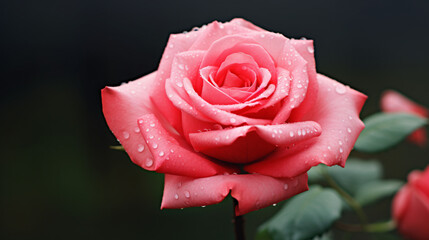 Rose flower opening
