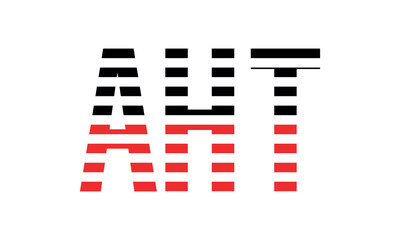 AHT three initial letter iconic line negative space minimal logo design vector template. monogram, abstract, wordmark, business, typography, minimalist, brand, company, flat, modern, unique, simple