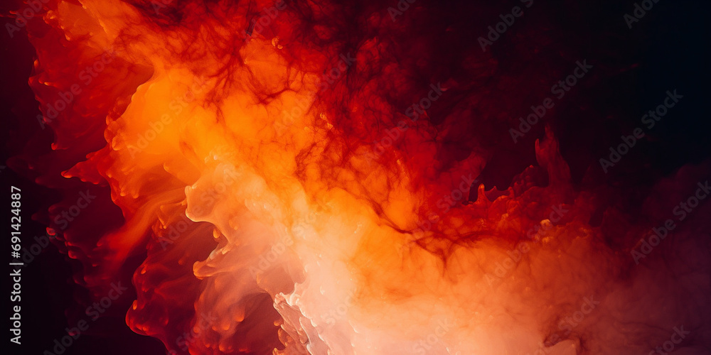 Canvas Prints beautiful warm color abstract background, red abstract background, generative ai