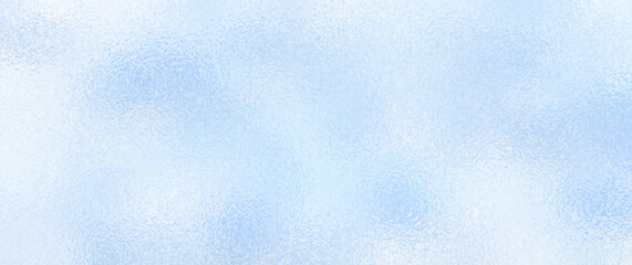 Blue winter vector art background for cover design, cards, flyer, poster, banner. Blur blue glass texture with bokeh. Hand drawn Christmas illustration. Merry Christmas! Frozen glass backdrop. Snow. - obrazy, fototapety, plakaty