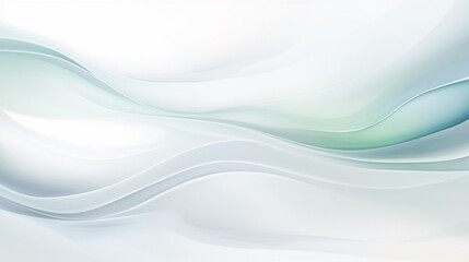 Fototapeta premium Abstract painting of a white background with waves, Generative AI