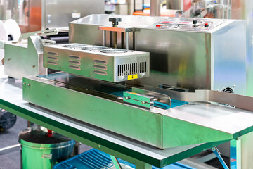 continuous electro magnetic induction sealer or cap foil sealer machine for industrial such as food...