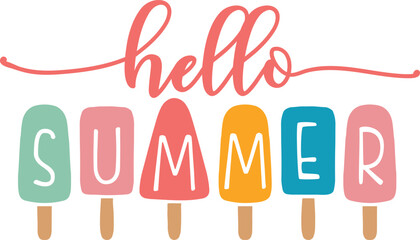 Hello Summer - Summer Illustration © Minty