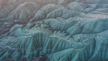 Aerial photographs taken in sunset light and colors of Ankara Nallihan Natural Life Park and the...