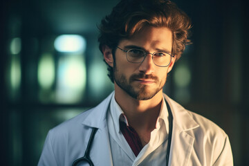 Portrait of handsome doctor