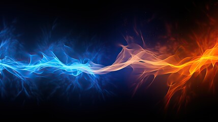 Abstract lightning, colorful lightning background, electric fractal background