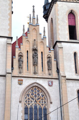 Facade of a Church Saint Anthony of Padua at Strossmayer Square, Holesovice, Prague, Czech Republic