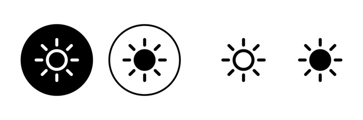 Sun icons set. Sun vector icon. brightness