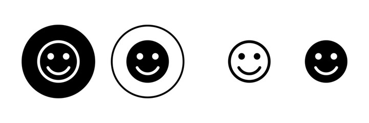Smile icons set. Smile vector icon. Emoticon Icon vector. Emoji - obrazy, fototapety, plakaty
