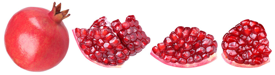 pomegranate seeds, pomegranate isolated, transparent PNG, PNG format, cut out, collection