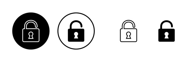 Lock icons set. Encryption icon. Security symbol. Secure. Private
