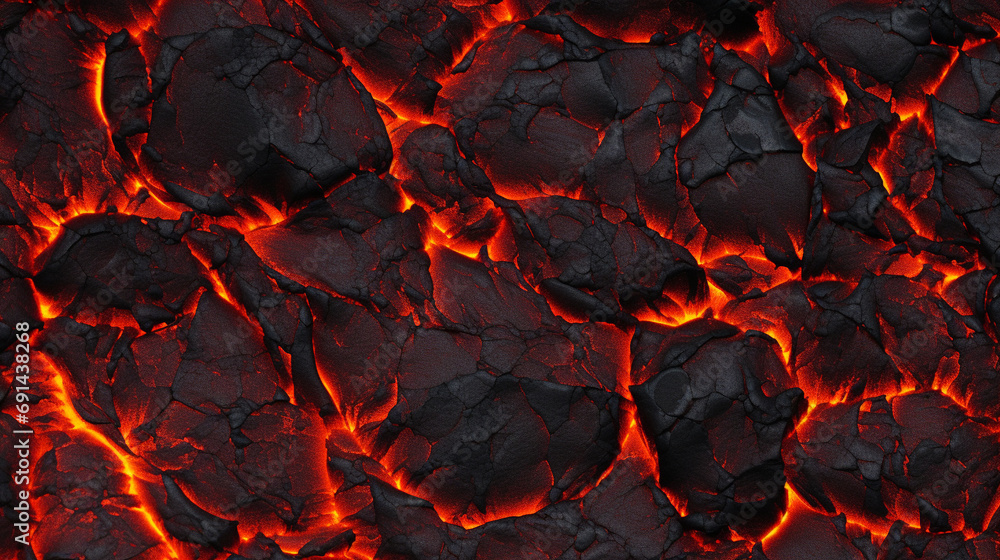 Poster red lava texture background, generative ai