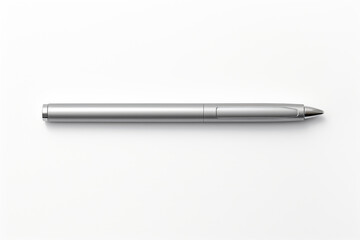 a pen is laying on a white surface